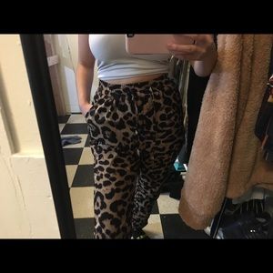 Cheetah print pants